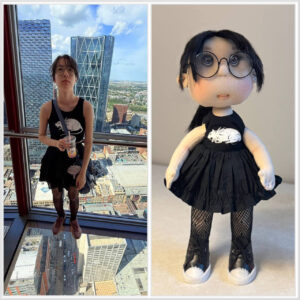 Custom Portrait Doll from Photo – Personalized Textile Art Doll by Art Anna