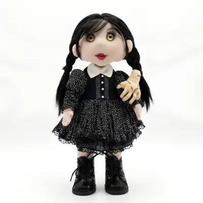 Wednesday art fabric doll